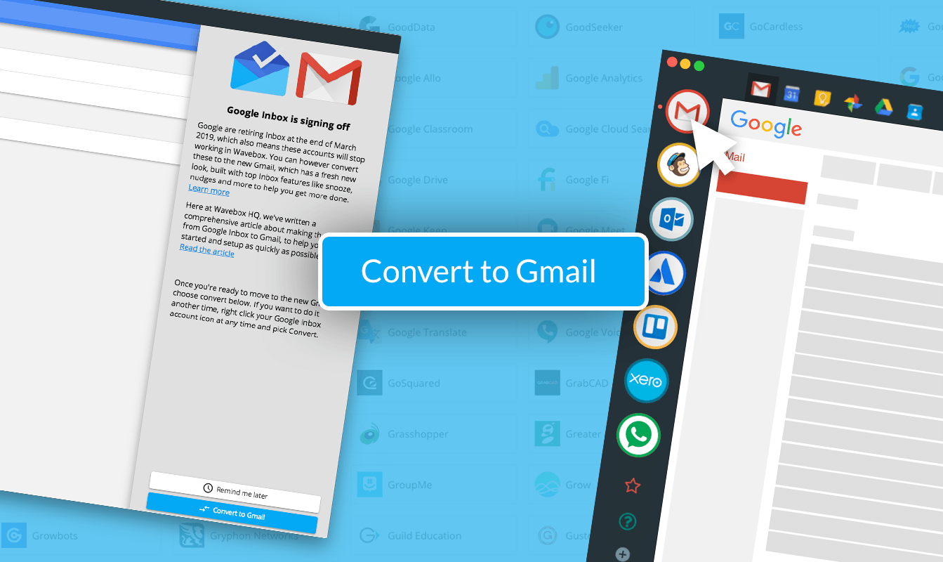 Make the Simple Switch from Inbox to Gmail with Wavebox